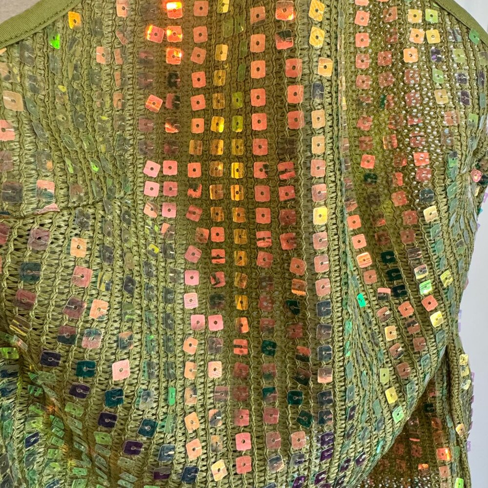 September Sunsets Halter Top Green | US 4 - Picture 4 of 6